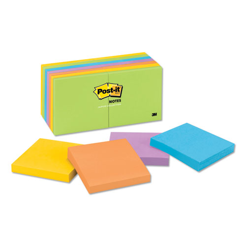 Original Pads In Floral Fantasy Collection Colors, Cabinet Pack, 3" X 3", 100 Sheets/pad, 18 Pads/pack