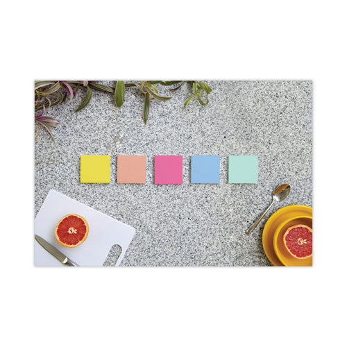 Note Pads In Summer Joy Collection Colors, 3" X 3", Summer Joy Collection Colors, 90 Sheets/pad, 5 Pads/pack