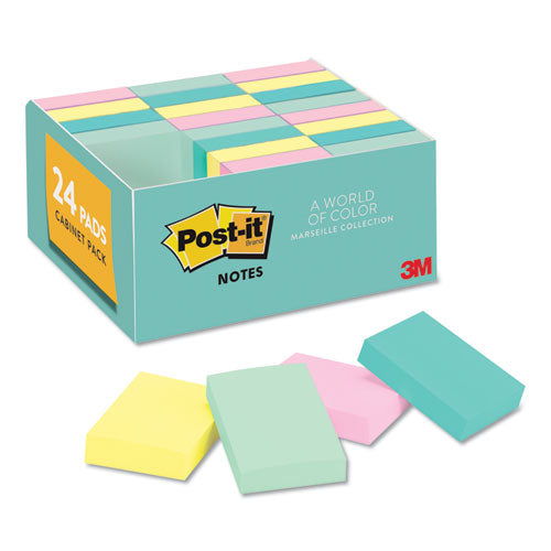 Original Pads In Beachside Cafe Collection Colors, 3" X 5", 100 Sheets/pad, 5 Pads/pack