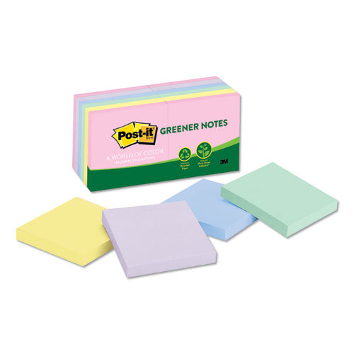 Original Recycled Note Pads, 3" X 5", Canary Yellow, 100 Sheets/pad, 12 Pads/pack