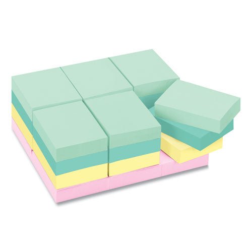Original Pads In Beachside Cafe Collection Colors, Note Ruled, 4" X 6", 100 Sheets/pad, 5 Pads/pack