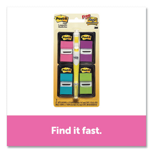 Page Flag Value Pack, Assorted, 96 0.5" Arrow, 100 1" Flags, 12 2" Filing Tabs