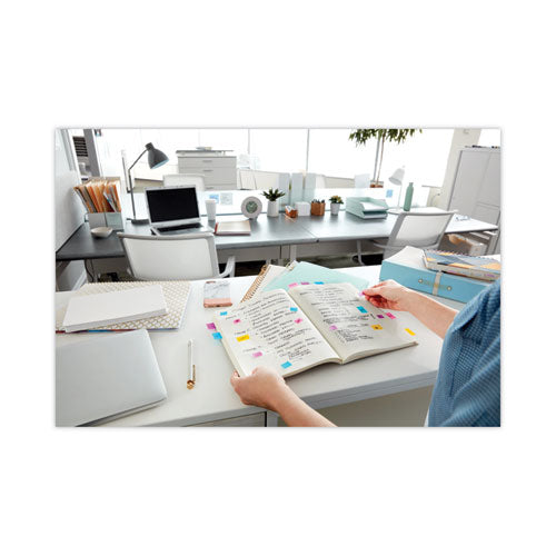 Standard Page Flags In Dispenser, Bright Green, 100 Flags/dispenser