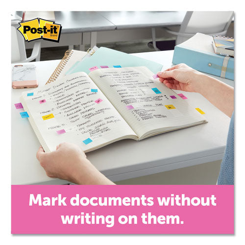 Page Flags In Desk Grip Dispenser, 1 X 1.75, Blue, 200/dispenser