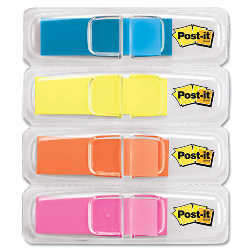 Highlighting Page Flags, 4 Bright Colors, 0.5 X 1.75, 35/color, 4 Dispensers/pack