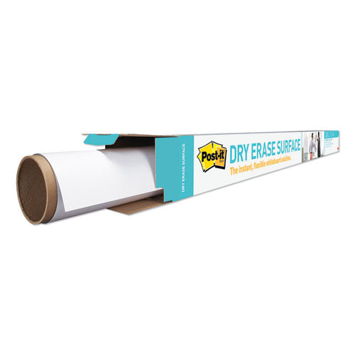 Dry Erase Surface, 50 Ft X 4 Ft, White Surface