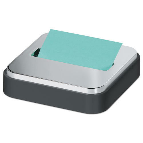 Steel Top Dispenser, For 3 X 3 Pads, Black/steel