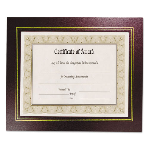 Leatherette Document Frame, 8.5 X 11, Blue, Pack Of Two