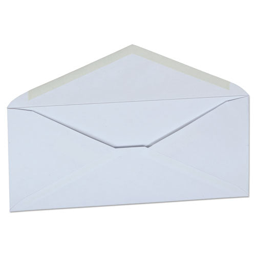 White Envelope, #10, Commercial Flap, Gummed Closure, 4.13 X 9.5, White, 500/box