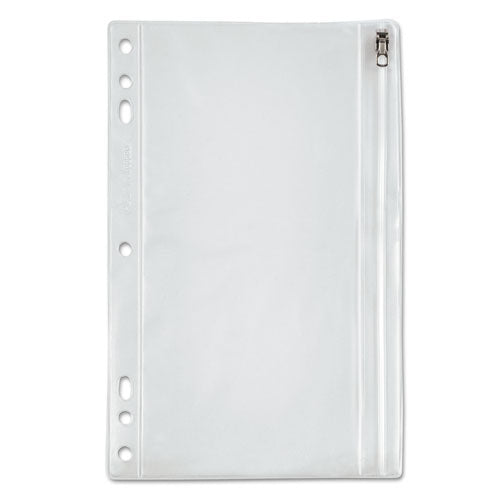 Zippered Ring Binder Pocket, 10.5 X 8, Clear