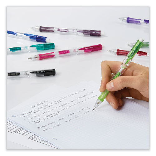Clear Point Mechanical Pencil, 0.9 Mm, Hb (#2.5), Black Lead, Assorted Barrel Colors, 2/pack
