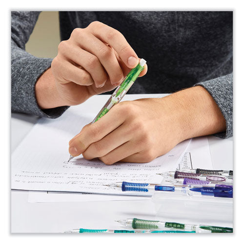 Clear Point Mechanical Pencil, 0.9 Mm, Hb (#2.5), Black Lead, Assorted Barrel Colors, 2/pack