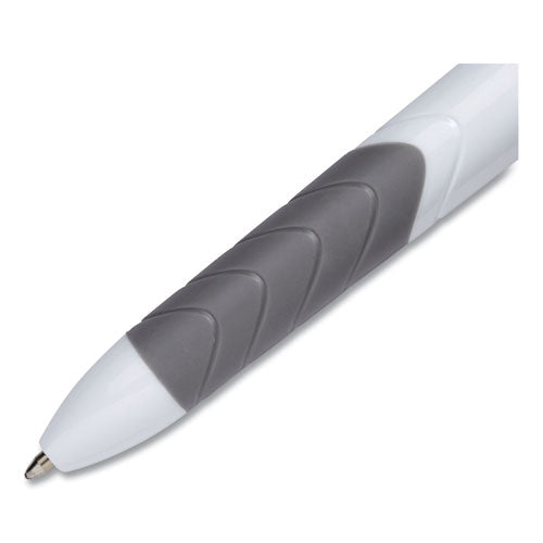 Inkjoy Quatro Multi-function Ballpoint Pen, Retractable, Medium 1mm, Assorted Business/fashion Ink Colors, White Barrel, 3/pk