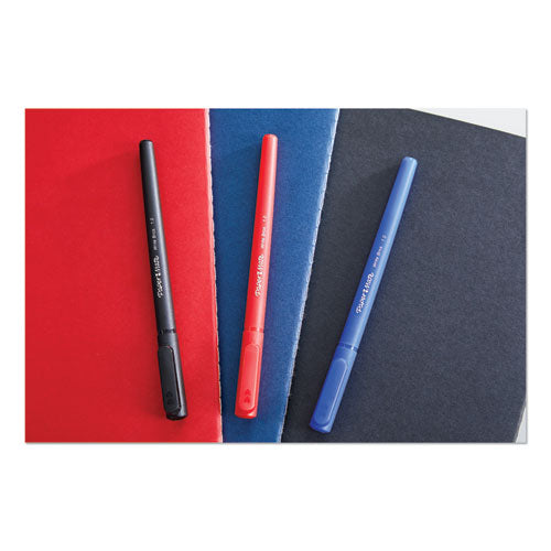 Write Bros. Grip Ballpoint Pen, Stick, Medium 1 Mm, Red Ink, Red Barrel, Dozen