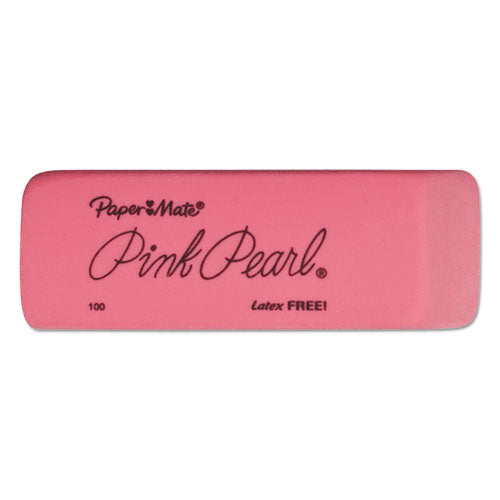 Pink Pearl Eraser, For Pencil Marks, Rectangular Block, Large, Pink, 3/pack