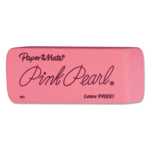 Pink Pearl Eraser, For Pencil Marks, Rectangular Block, Medium, Pink, 24/box