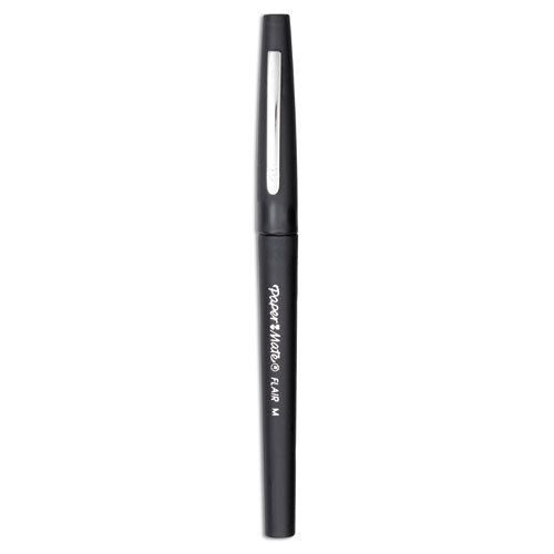Point Guard Flair Felt Tip Porous Point Pen, Stick, Medium 0.7 Mm, Purple Ink, Purple Barrel, Dozen