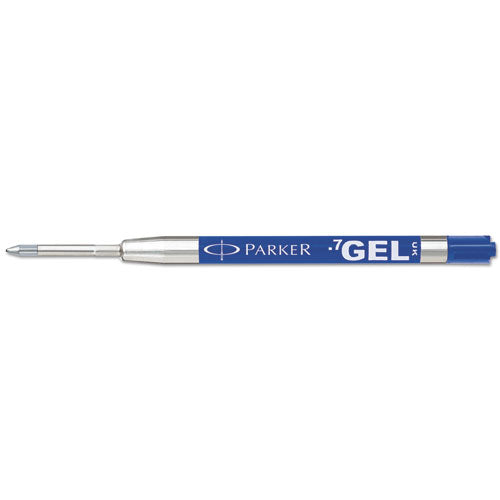 Refill For Parker Retractable Gel Ink Roller Ball Pens, Medium Conical Tip, Blue Ink, 2/pack