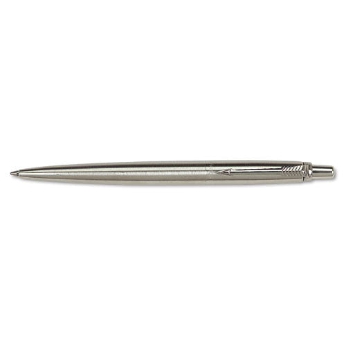 Jotter Ballpoint Pen, Retractable, Medium 1 Mm, Blue Ink, Black/chrome Barrel