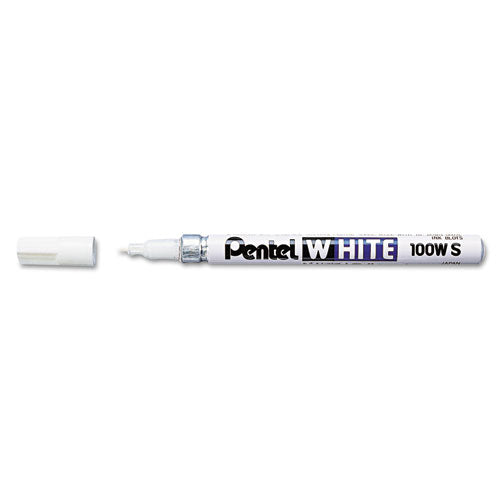 White Permanent Marker, Fine Bullet Tip, White