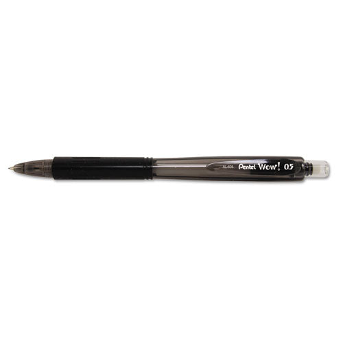 Wow! Pencils, 0.5 Mm, Hb (#2.5), Black Lead, Black Barrel