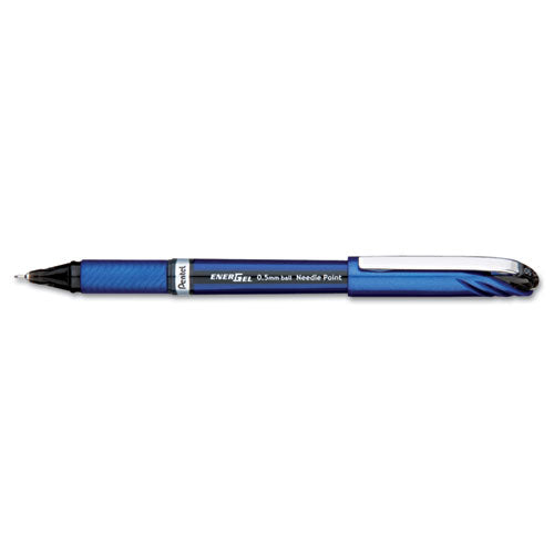 Energel Nv Gel Pen, Stick, Medium 0.7 Mm, Blue Ink, Blue Barrel, Dozen