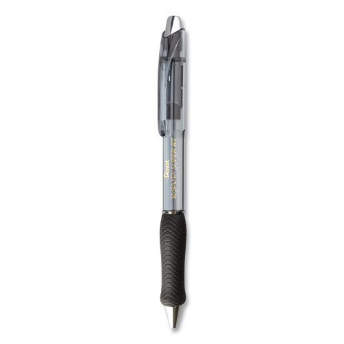 R.s.v.p. Super Rt Ballpoint Pen, Retractable, Medium 1 Mm, Black Ink, Black Barrel, Dozen