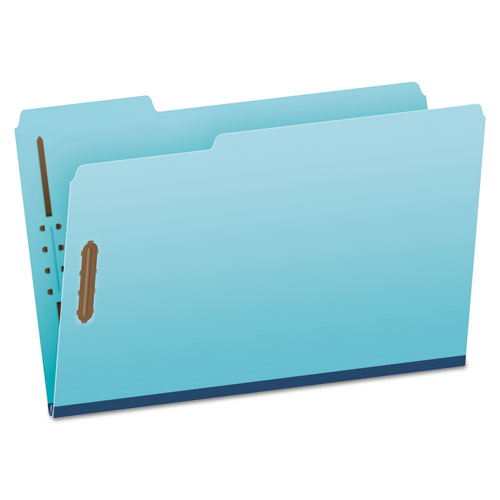 Heavy-duty Pressboard Folders With Embossed Fasteners, 1/3-cut Tabs, 2" Expansion, 2 Fasteners, Legal Size, Green, 25/box