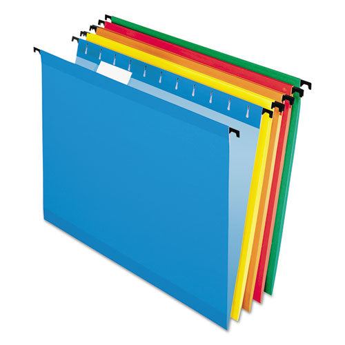 Surehook Hanging Folders, Letter Size, 1/5-cut Tabs, Yellow, 20/box