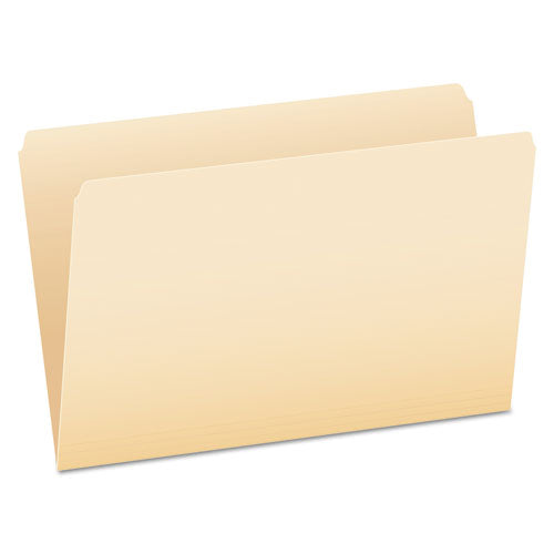 Manila File Folders, 1/2-cut Tabs: Assorted, Letter Size, 0.75" Expansion, Manila, 100/box