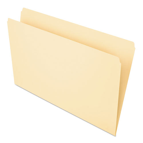 Manila File Folders, 1/2-cut Tabs: Assorted, Letter Size, 0.75" Expansion, Manila, 100/box