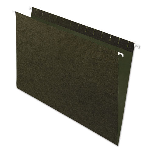 Standard Green Hanging Folders, Legal Size, 1/5-cut Tabs, Standard Green, 25/box