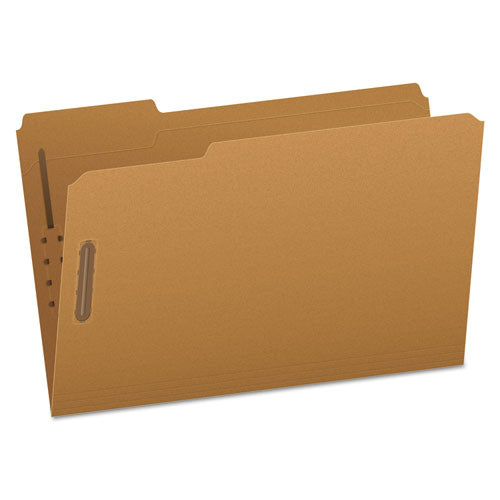 Kraft Fastener Folders, 1/3-cut Tabs, 1 Fastener, Letter Size, Kraft Exterior, 50/box