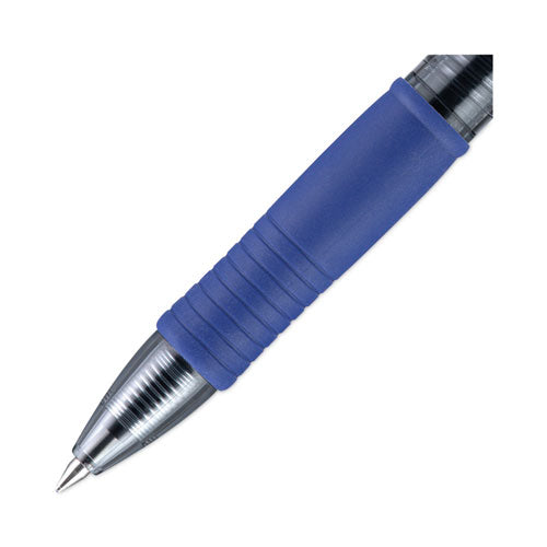 G2 Premium Gel Pen, Retractable, Bold 1 Mm, Blue Ink, Smoke Barrel, Dozen