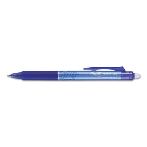 Frixion Clicker Erasable Gel Pen, Retractable, Fine 0.7 Mm, Blue Ink, Blue Barrel