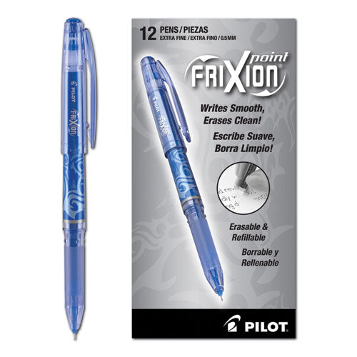 Frixion Ball Erasable Gel Pen, Stick, Fine 0.7 Mm, Black Ink, Black Barrel