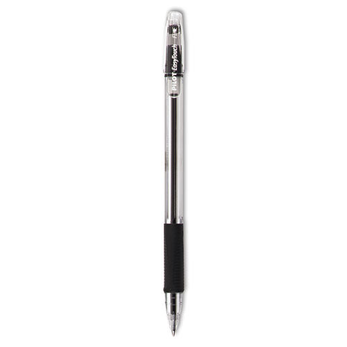 Easytouch Ballpoint Pen, Stick, Fine 0.7 Mm, Blue Ink, Clear Barrel, Dozen