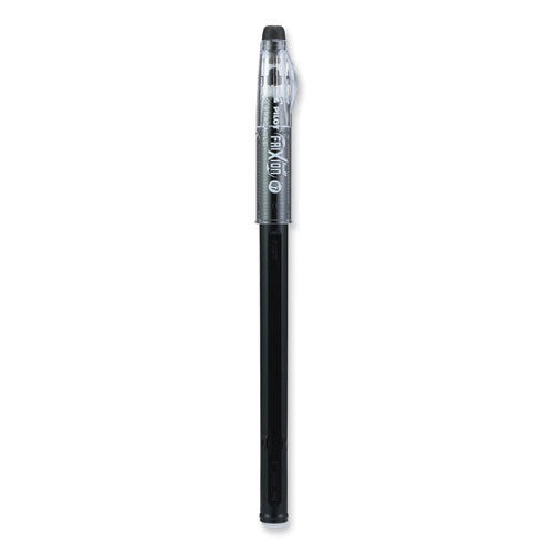 Frixion Colorsticks Erasable Gel Pen, Clipless Stick, Fine 0.7 Mm, Black Ink, Black Barrel, Dozen