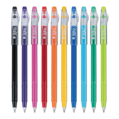 Frixion Colorsticks Erasable Gel Pen, Clipless Stick, Fine 0.7 Mm, Blue Ink, Blue Barrel, Dozen