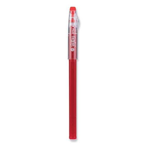 Frixion Colorsticks Erasable Gel Pen, Clipless Stick, Fine 0.7 Mm, Red Ink, Red Barrel, Dozen