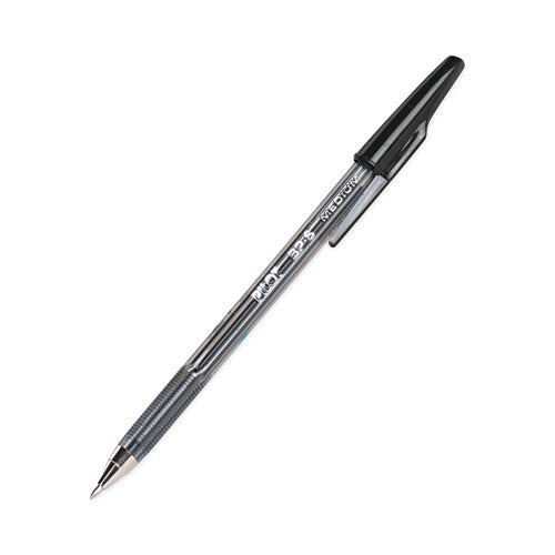 Better Ballpoint Pen, Stick, Medium 1 Mm, Black Ink, Smoke Barrel, Dozen