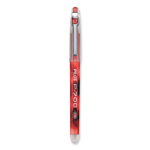 Precise P-700 Gel Pen, Stick, Fine 0.7 Mm, Red Ink, Red Barrel, Dozen