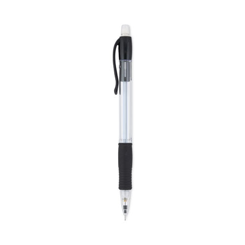 G2 Mechanical Pencil, 0.5 Mm, Hb (#2.5), Black Lead, Clear/black Accents Barrel, Dozen