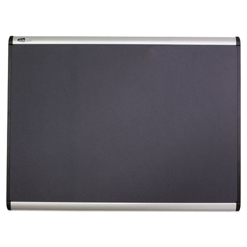 Prestige Plus Magnetic Fabric Bulletin Boards, 36 X 24, Gray Surface, Silver Aluminum Frame