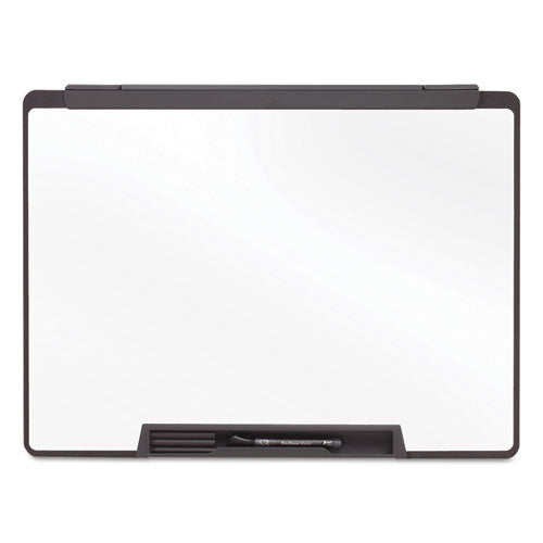 Motion Portable Dry Erase Marker Board, 36 X 24, White Surface, Black Plastic Frame
