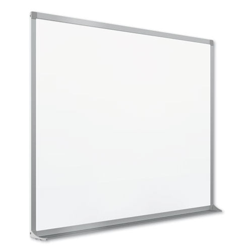Porcelain Magnetic Whiteboard, 72 X 48, White Surface, Silver Aluminum Frame
