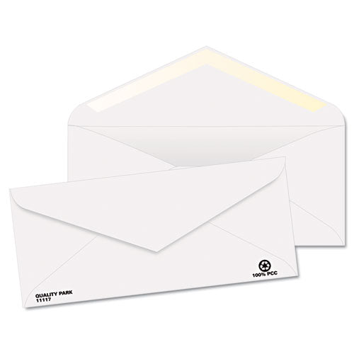 Security Tint Business Envelope, #10, Commercial Flap, Gummed Closure, 4.13 X 9.5, White, 500/box
