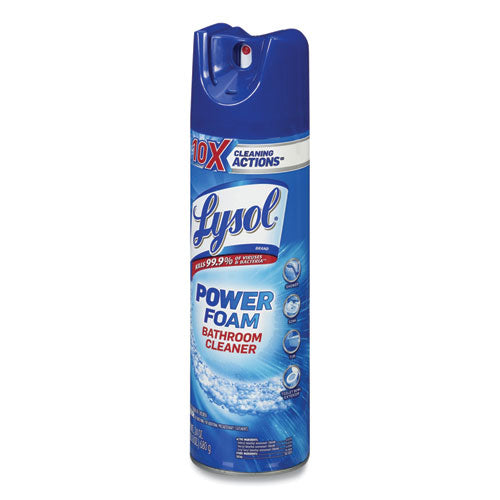 Power Foam Bathroom Cleaner, 24 Oz Aerosol Spray, 12/carton