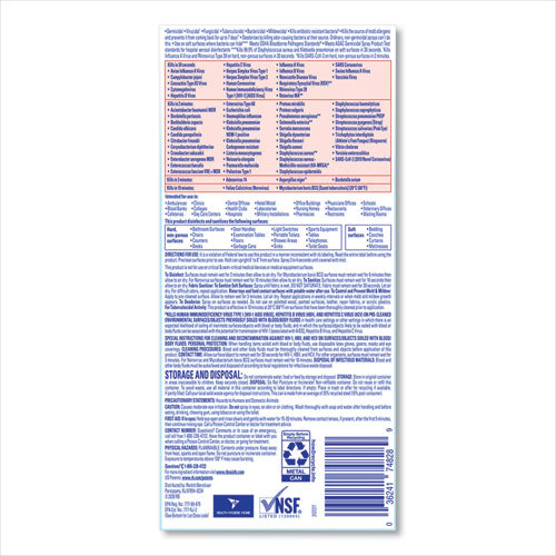 Disinfectant Spray, Crisp Linen, 19 Oz Aerosol Spray, 12/carton