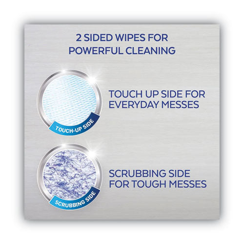 Dual Action Disinfecting Wipes, 1-ply, 7 X 7.5, Citrus, White/purple, 75/canister